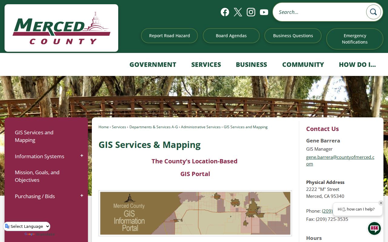 Merced neighbors county GIS parcel view for adjacent block research