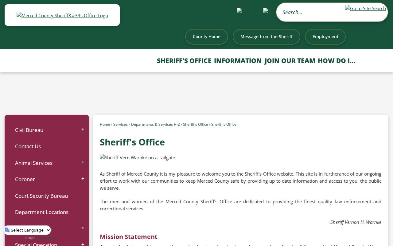 Merced neighbors County Sheriff's Office public-records boundary